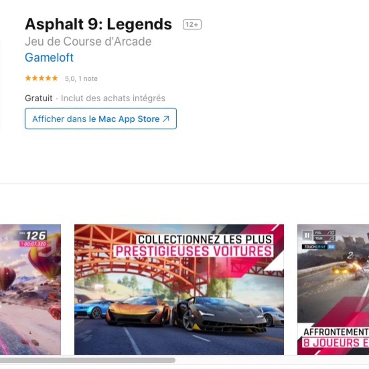 Asphalt 9 - Legends on the Mac App Store