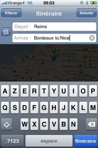 Astuce Plans sur iPhone: itinéraire multi-étapes