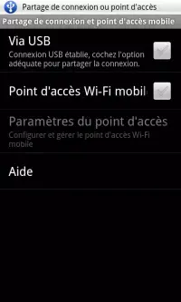 Réflexion sur le HotSpot WiFi de l'iPhone