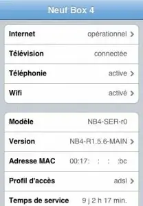 La NeufBox sur l'iPhone