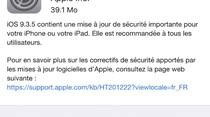 iOS 9.3.5 est disponible au téléchargement !