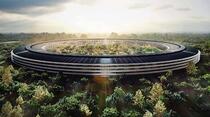 Les jardins du futur campus d'Apple commencent à se dessiner (vidéo)