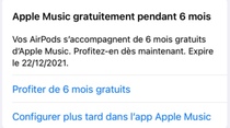 6 mois d'Apple Music offerts pour les possesseurs d'AirPods et de produits Beats