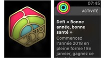 "Bonne année, bonne santé" : un nouveau défi pour les possesseurs d'Apple Watch