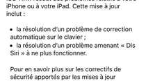 La mise à jour iOS 11.1.1 corrige le bug du clavier