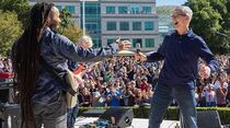 L'image du jour : un concert écolo pour la Journée de la Terre, mais pas à Apple Park !