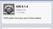 Une mise à jour 6.1.4 pour l'iPhone 5, nouveau profil de haut-parleur