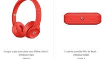 Les déclinaisons (RED) du casque Beats Solo3 et de l'enceinte Pill+ sont disponibles