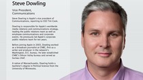 Officiel : Steve Dowling est le nouveau "Vice-President des Communications" chez Apple