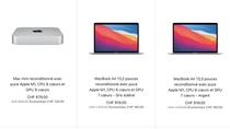 Sur le Refurb Suisse, des MacBook Air M1, Mac mini M1 et AppleTV 4K en promo