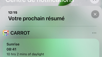 iOS / iPadOS 15.2 bêta relooke légèrement le résumé de notifications