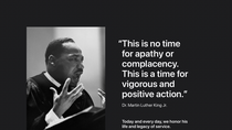 Apple rend hommage à Martin Luther King !