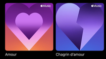 Amour et Chagrin d'amour : 2 salles, 2 ambiances pour la Saint-Valentin sur Apple Music !