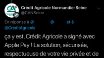 Apple Pay se précise au Crédit Agricole pour « les mois à venir »