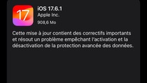 iOS 17.6.1, iPadOS 17.6.1 et macOS 14.6.1 sont disponibles !