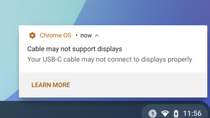 Chrome OS détecte l'utilisation d'un câble USB-C non optimal (bientôt sur nos Mac ?)