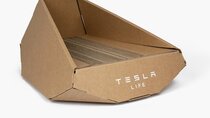 Pour 13 dollars, Tesla propose un panier à chats tout-en-carton !