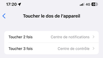 iOS : comment bien paramétrer la fonction "toucher le dos de l'iPhone"