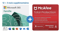 15 mois de Microsoft 365 Famille + McAfee au meilleur prix (-72%) !