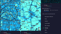 L'App Speedtest dresse une carte de la couverture du réseau mobile par opérateur