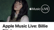 Apple Music Live : Billie Eilish en exclu le 1er octobre