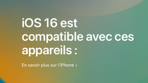 Quels sont les iPhone compatibles avec iOS 16 ?