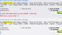 Le tarif du MacBook Pro Retina 13" pourrait encore baisser (MAJ)