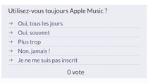 Apple dément le sondage défavorable à Apple Music (mais répondez au nôtre !)