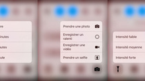 iOS 10 : des raccourcis 3D Touch dans le Centre de Contrôle !