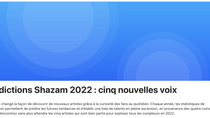 Les Prédictions Shazam 2022 sont disponibles (avec les 5 nouvelles voix à découvrir)