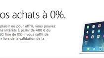 Apple Store : crédit gratuit sur 12 mois jusqu'au 10 janvier