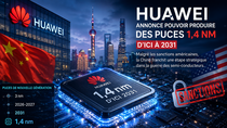 Chine vs USA : Huawei affirme pouvoir graver des puces en 1,4 nm