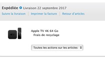 Début des expéditions pour l'iPhone 8, l'Apple TV 4k et les Apple Watch Series 3