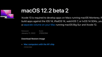 Apple déploie la seconde bêta de macOS Monterey 12.2