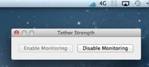 Tether Strength surveille votre partage de connexion sur votre Mac