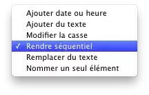 Automator : renommer des documents de manière séquentielle