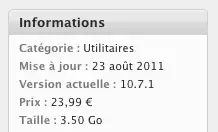 Lion enfin en version 10.7.1 sur le MacAppStore