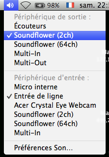 Soundflower et la gestion du son sur Mac