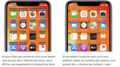 iOS : comment configurer la "Superposition" sous le "Contrôle vocal"