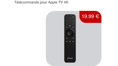 Apple TV 4K : Free vend séparément sa télécommande pour 19,99€