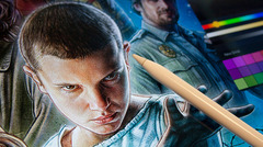 L'image du jour : l'affiche de la série "Stranger Things" a été dessinée sur un iPad Pro