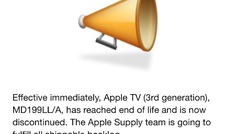 Apple confirme l'arrêt de l'Apple TV 3