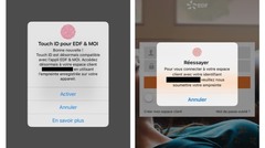 Touch ID sécurise l'application EDF & MOI