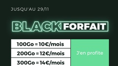 Forfait Mobile : 100Go/10€, 200Go/12€ et 300Go/14€ chez RED ! #BlackFriday