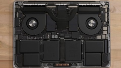 Démontage du MacBook Pro 16" M1 Pro : pas de changement drastique
