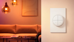 Un switch 4 boutons à cadran rotatif et une lampe sur batterie chez Philips Hue