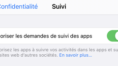 Suivi des apps : Apple tente d'expliquer l'option grisée dans les Réglages
