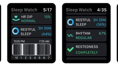 Sleep Watch surveille automatiquement le sommeil depuis l'Apple Watch