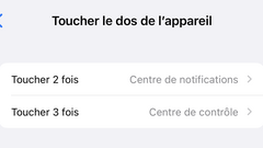 iOS 15.2 : comment bien paramétrer la fonction "Toucher le dos de l'iPhone" 