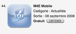 M4E Mobile est classée 44e !